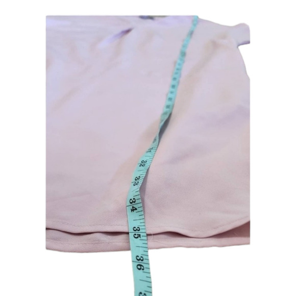 H by Halston Pink Shift Dress Pockets V Neck Summer Size Medium - Picture 8 of 8